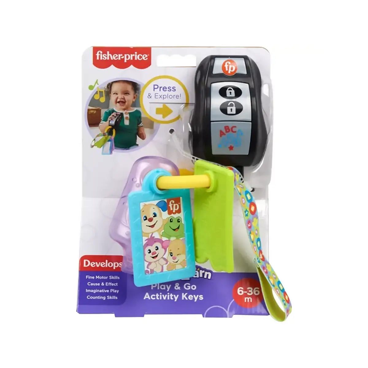 Fisher-Price Laugh & Learn Play & Go Activity Keys packaging