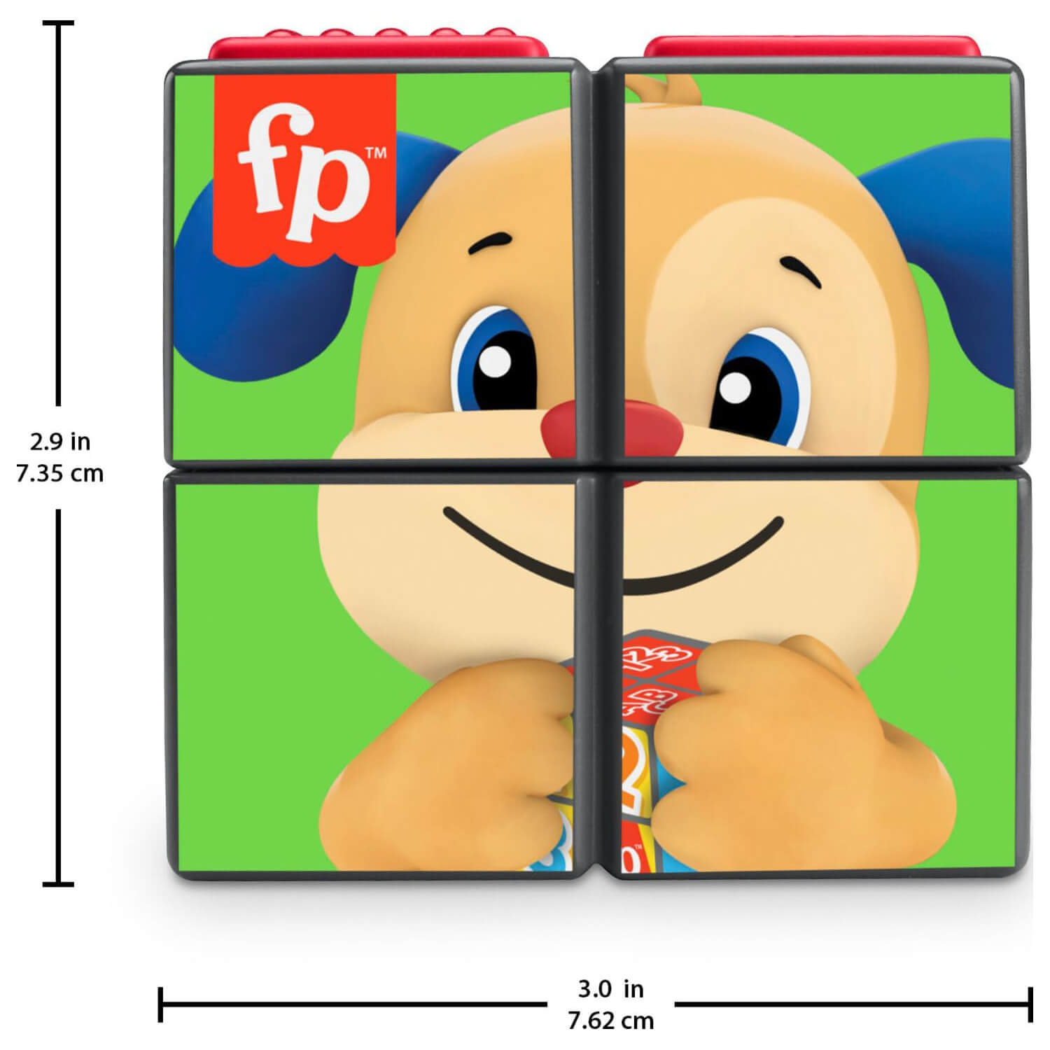 Fisher-Price Laugh & Learn Puppy’s Activity Cube measurements