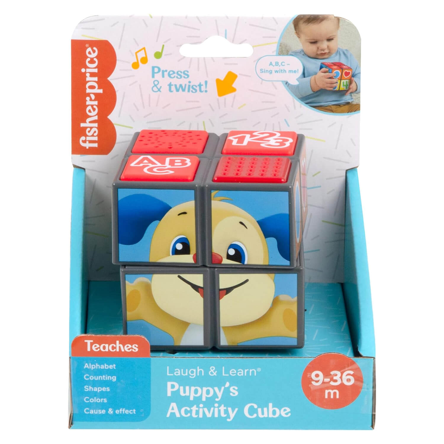 Fisher-Price Laugh & Learn Puppy’s Activity Cube packaging