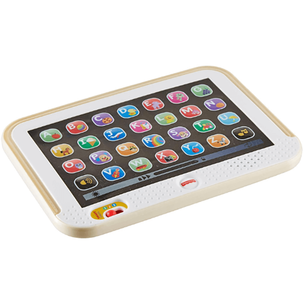 Front Image of the fisher-price-laugh-learn-smart-stages-tablet-white