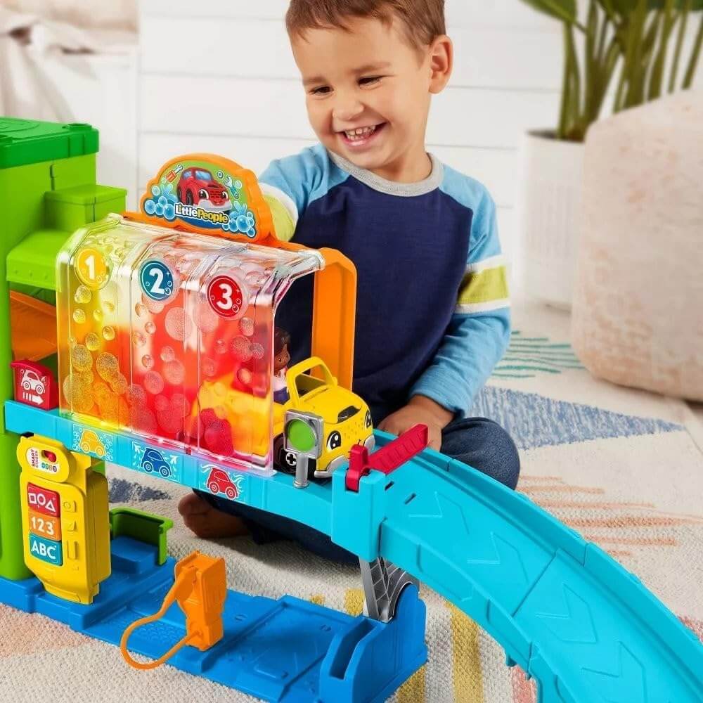 Fisher-Price Little People Light-Up Learning Garage Playset