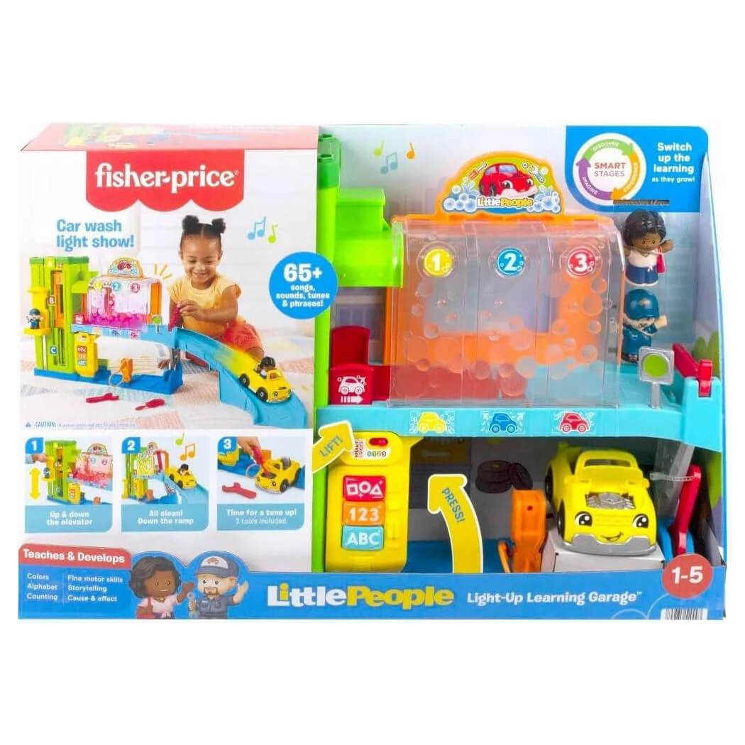 Fisher-Price Little People Light-Up Learning Garage Playset