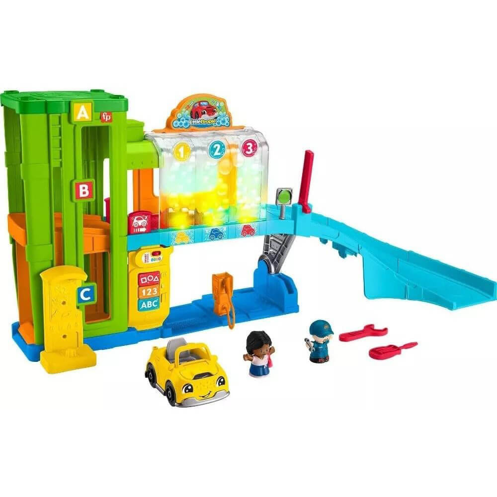 Fisher-Price Little People Light-Up Learning Garage Playset