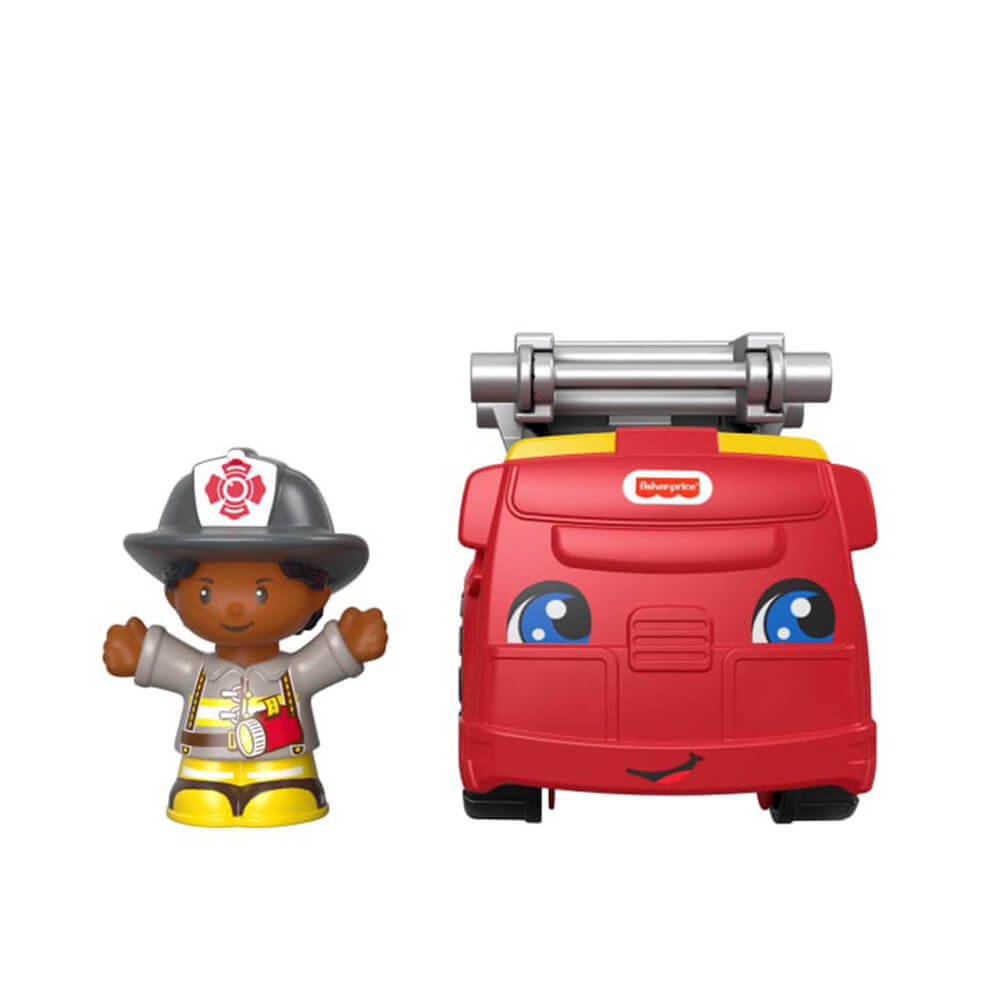 Fisher-Price Little People To the Rescue Fire Truck Vehicle & Figure Set