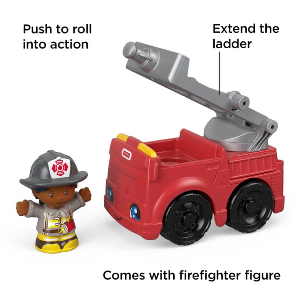 Fisher-Price Little People To the Rescue Fire Truck Vehicle & Figure Set