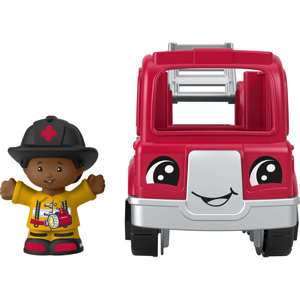 Fisher-Price Little People Firetruck and Firefighter Figure Set