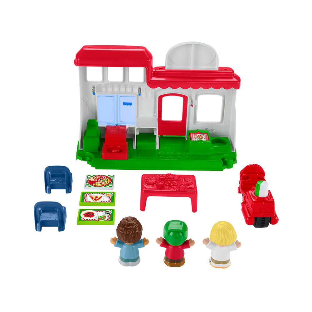 Fisher-Price Little People We Deliver Pizza Place Playset back