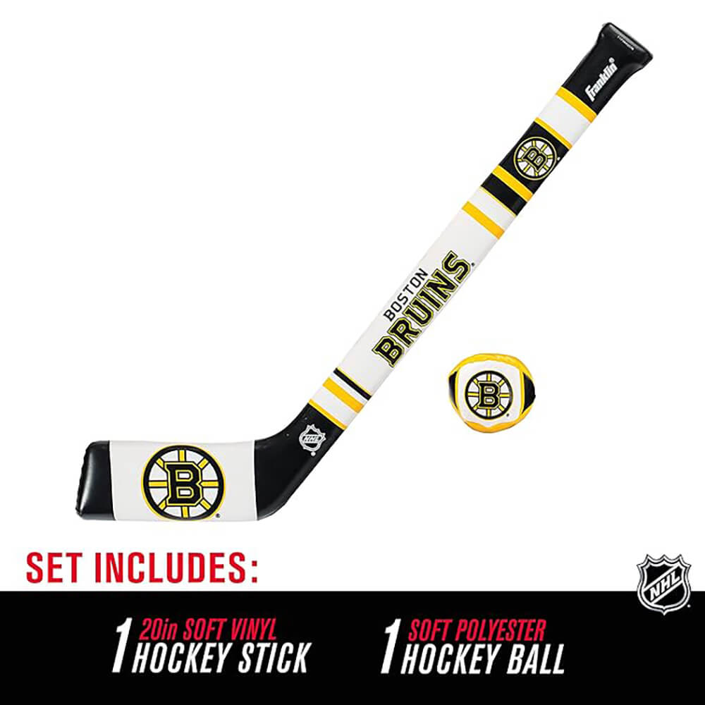 Franklin NFL Boston Bruins Soft Sport Hockey Stick and Ball Set