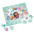 Partially completed Gabby’s Dollhouse puzzle with Gabby and cat characters surrounded by sprinkles, featuring the colorful “A-Meow-Zing” message and several loose puzzle pieces.