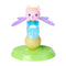 Gabby’s Dollhouse Kitty Fairy figure in pastel pink, purple, and blue glossy plastic with winged shape and textured base stand, designed for imaginative play, displayed on a white background.