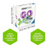 GraviTrax Go Rotative box measuring 22.2 cm square, showing purple GO logo, green track elements, and notes that it plays alone or combines with all GraviTrax sets.
