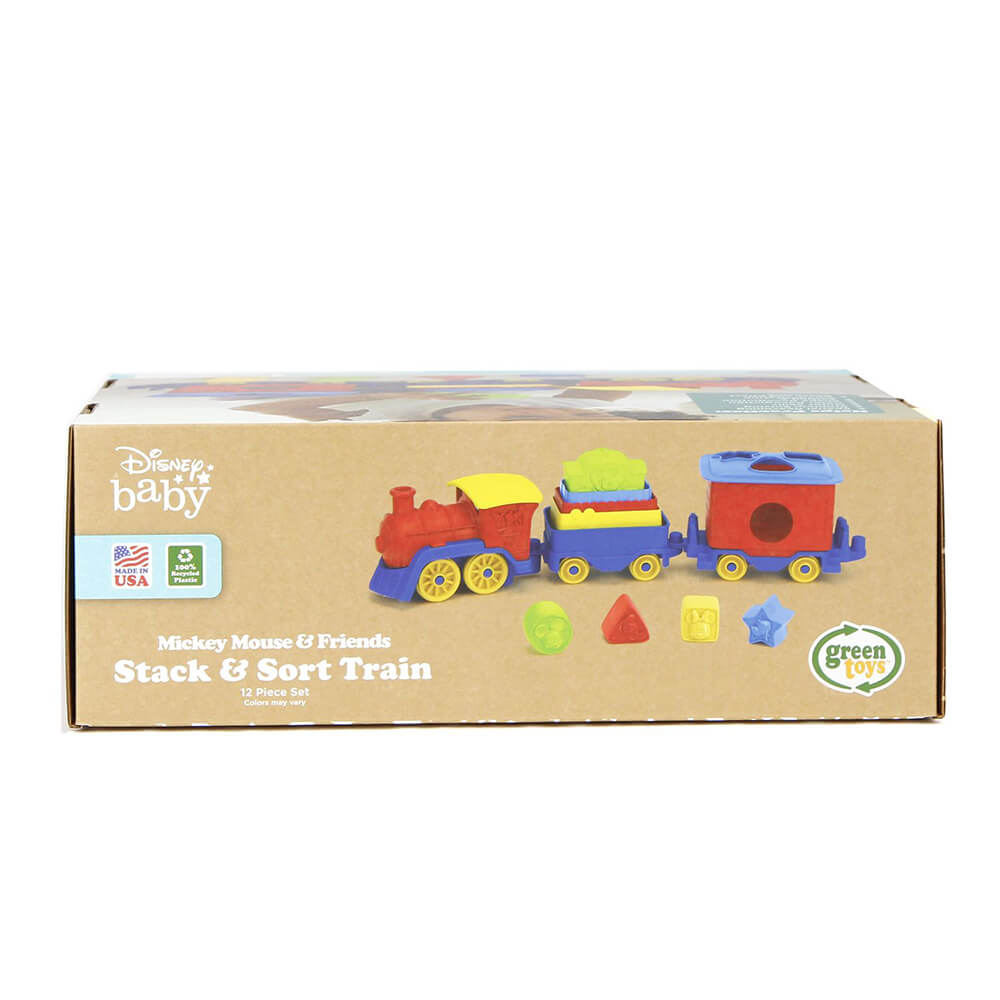 Green Toys Disney Mickey Mouse & Friends Stack & Sort Train Set