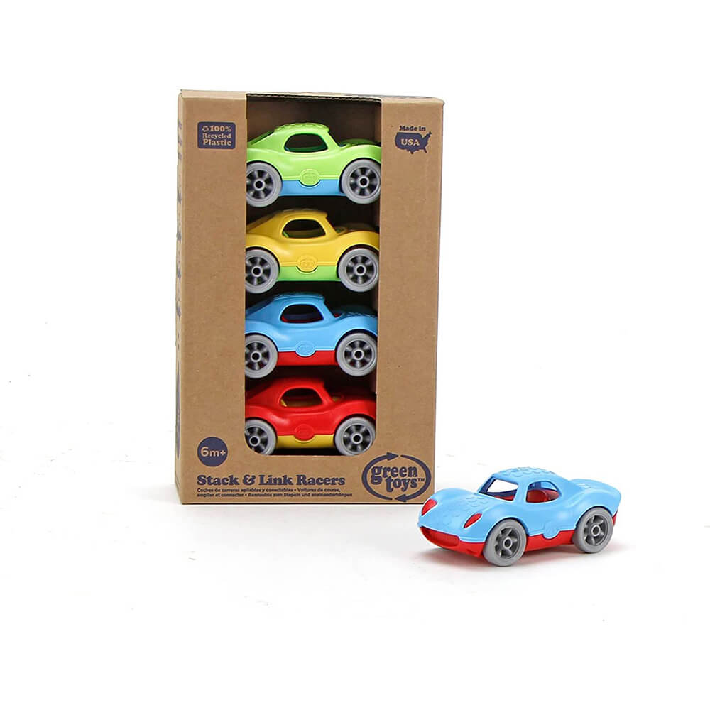 Image of Green Toys Stack and Link Racer packaging