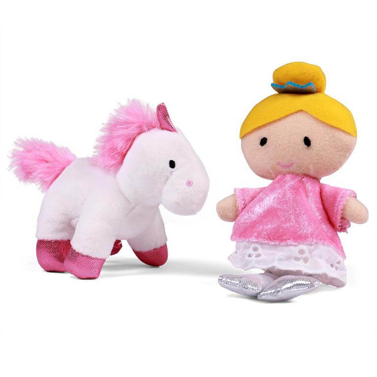 Gund Baby My Little Princess Plush Castle Playset doll and unicorn