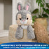 GUND Cozys Disney Thumper plush toy in gray textured fabric with long floppy legs, displayed in a neutral home setting to emphasize irresistibly cute bedroom décor, gift appeal, and soft, comforting presence.