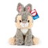 GUND Cozys Disney Thumper plush in soft gray and cream high-pile fabric with a rounded seated shape, velvety pink-lined ears, and floppy limbs, photographed on a white background as a cuddly 10 inch collectible toy.