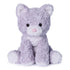GUND Cozys Kitten stuffed animal in soft lavender plush fabric with fluffy texture and rounded sitting shape, designed as a 10 inch kitten toy for cuddling, comfort play, and gentle nursery display on a white background.