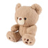 GUND Kai plush teddy bear in light beige textured fabric with rounded limbs and soft shape, angled view highlighting paw pads and stitching, small stuffed toy on a plain white background