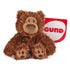 GUND Philbin plush teddy bear in brown textured fabric with rounded limbs and soft shape, small cuddly toy with embroidered features and branded tag, displayed on a white background