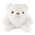 GUND Snuffles plush teddy bear in white fluffy fabric with rounded ears and soft body shape, small cuddly toy facing forward with stitched facial details, isolated on a plain white background