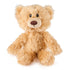 GUND Toothpick plush teddy bear in light tan fluffy fabric with rounded ears and soft body shape, small cuddly toy facing forward, designed for comfort and play on a plain white background
