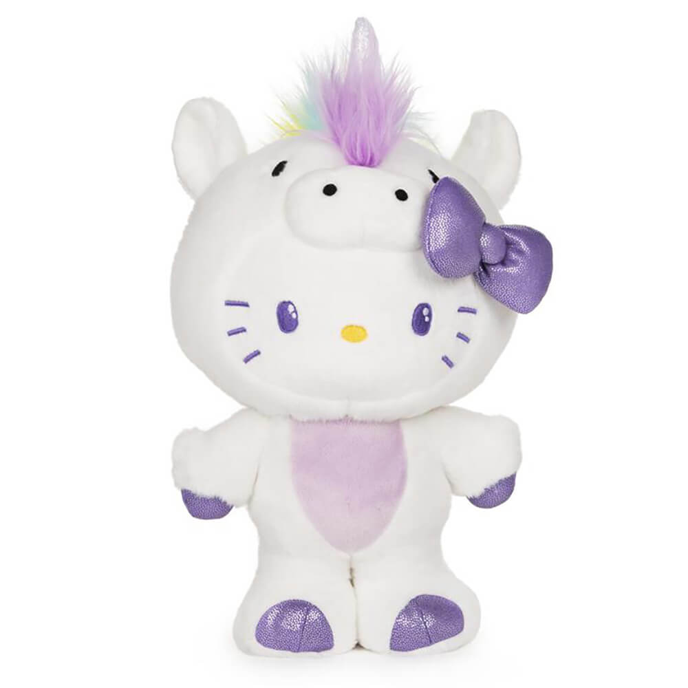 front image Gund Hello Kitty Unicorn 10 Inch Plush