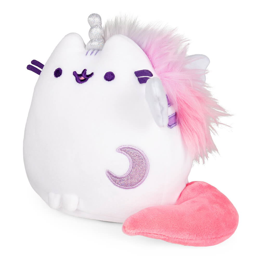 GUND Standing Super Pusheenicorn Plüsch – 23 Cm – Mit Schillerndem Horn, Mondsichel Und Mähne – Kuscheliges Geschenk Ab 1 Jahr