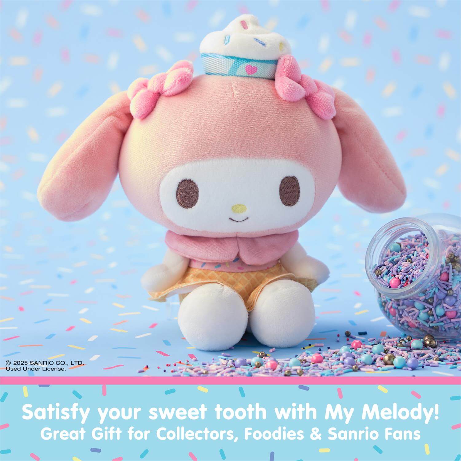 GUND Sanrio Hello Kitty and Friends My Melody Ice Cream 6-Inch Plush