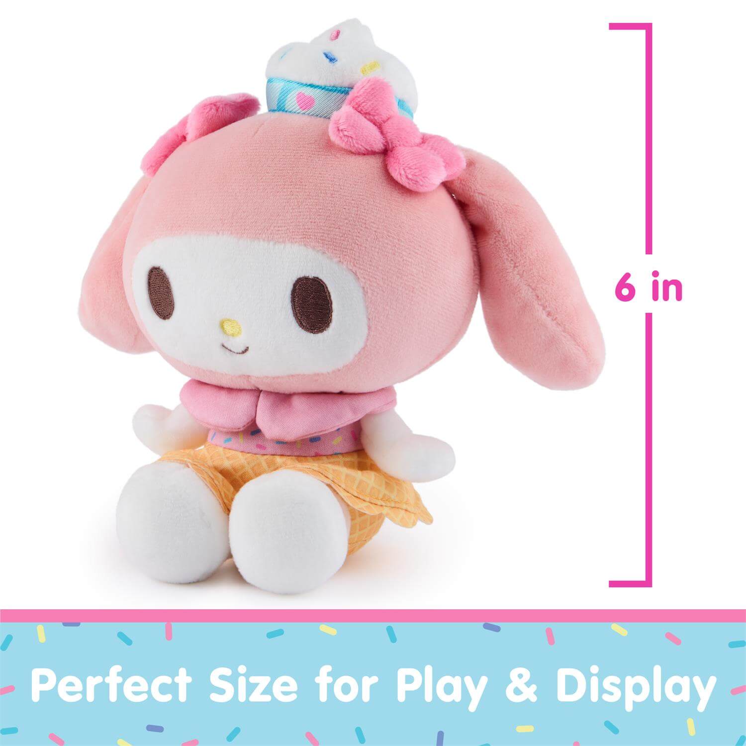 GUND Sanrio Hello Kitty and Friends My Melody Ice Cream 6-Inch Plush