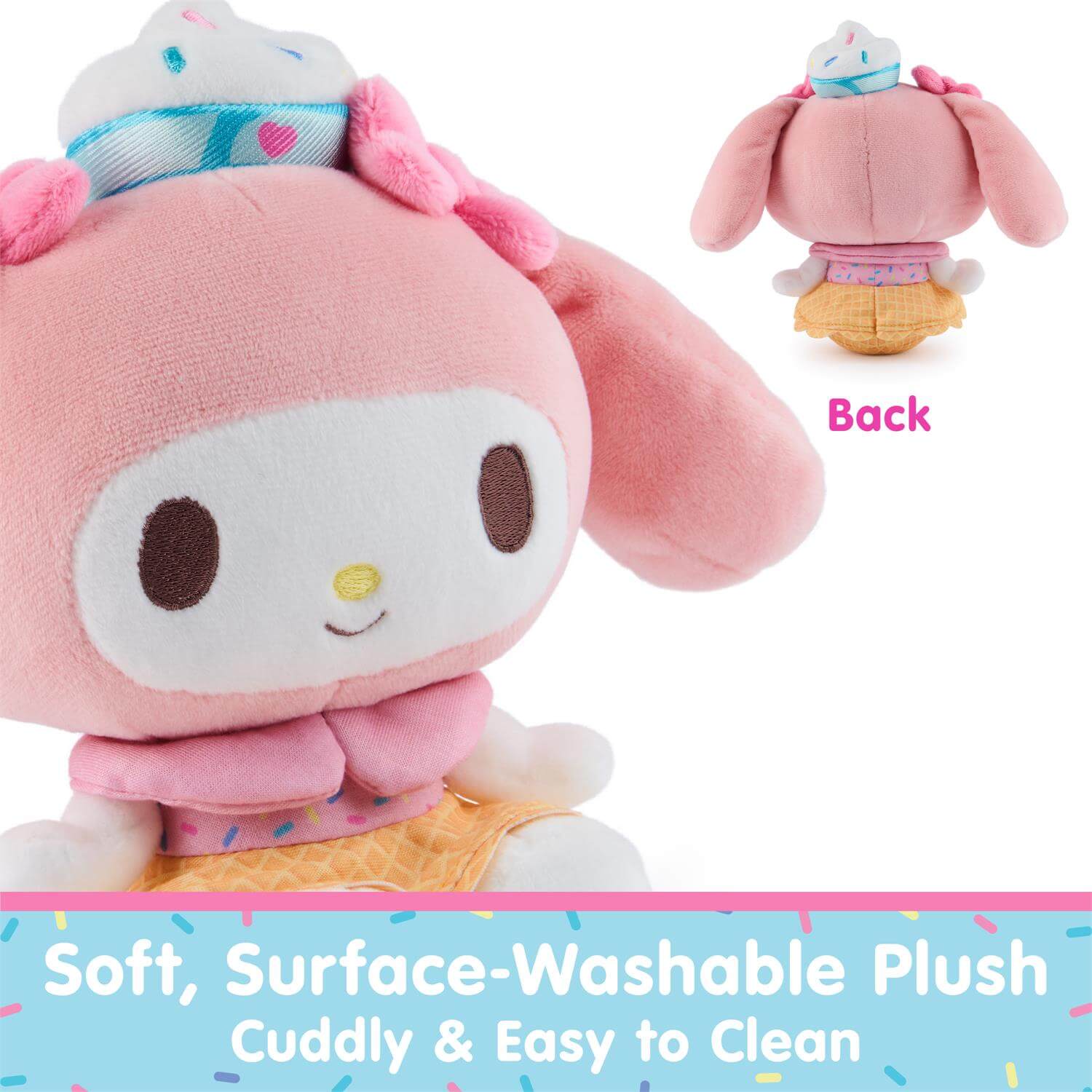 GUND Sanrio Hello Kitty and Friends My Melody Ice Cream 6-Inch Plush