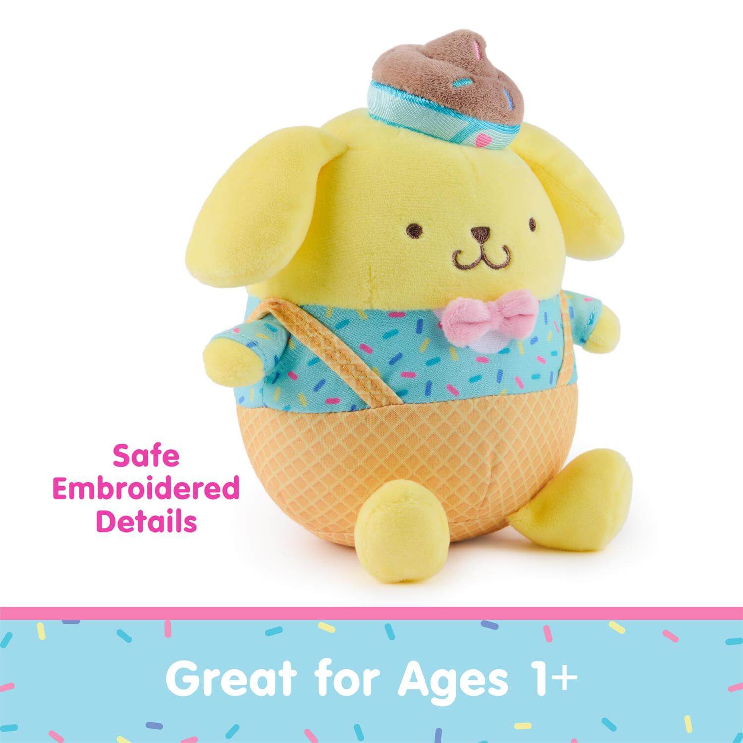 GUND Sanrio Hello Kitty and Friends Pompompurin Ice Cream 6-Inch Plush