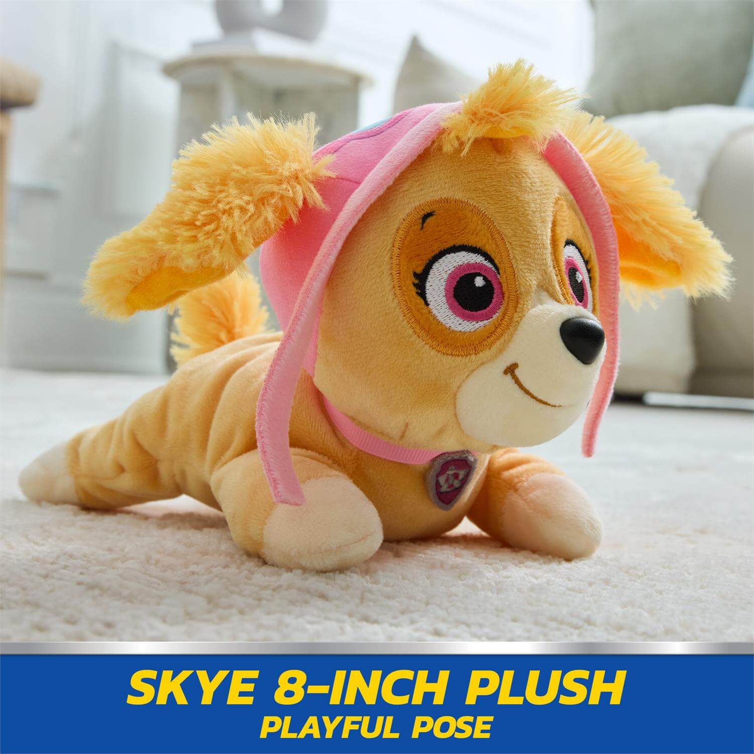 Gund Skye Lounging 8-Inch Plush in a playful pose