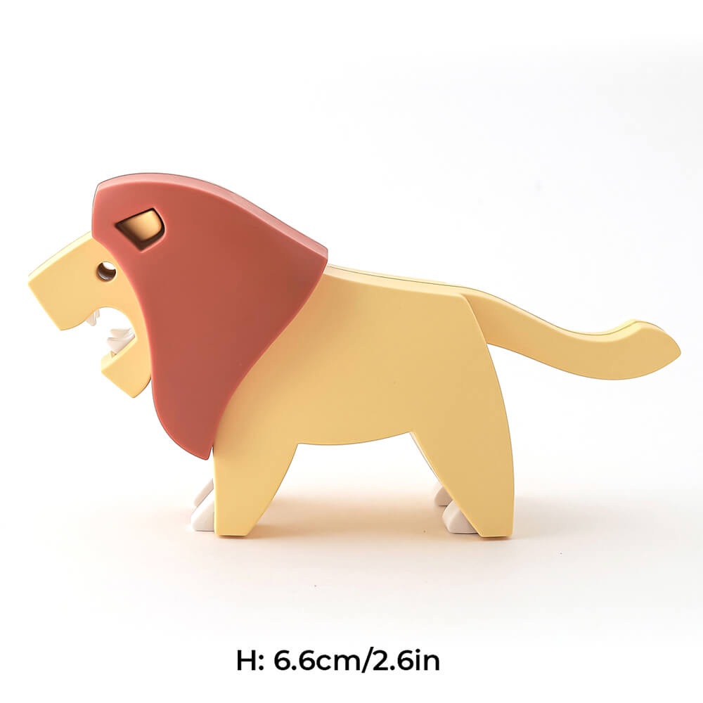 HALFTOYS Half Animal Lion side view with measurements