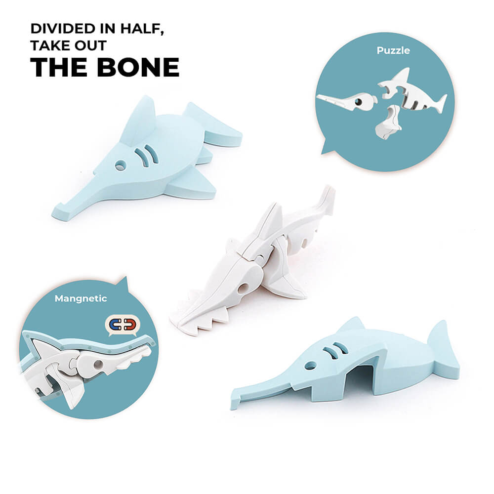 HALFTOYS Half Ocean Saw Shark pieces and magnets