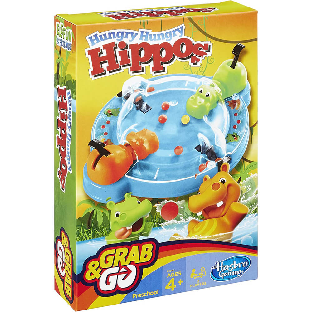 Hasbro Grab & Go Hungry Hungry Hippos Game