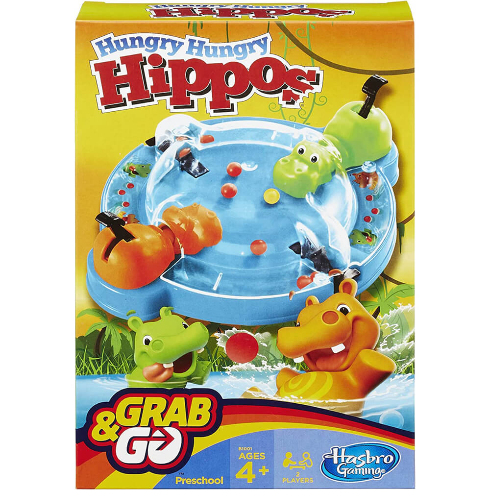 Hasbro Grab & Go Hungry Hungry Hippos Game