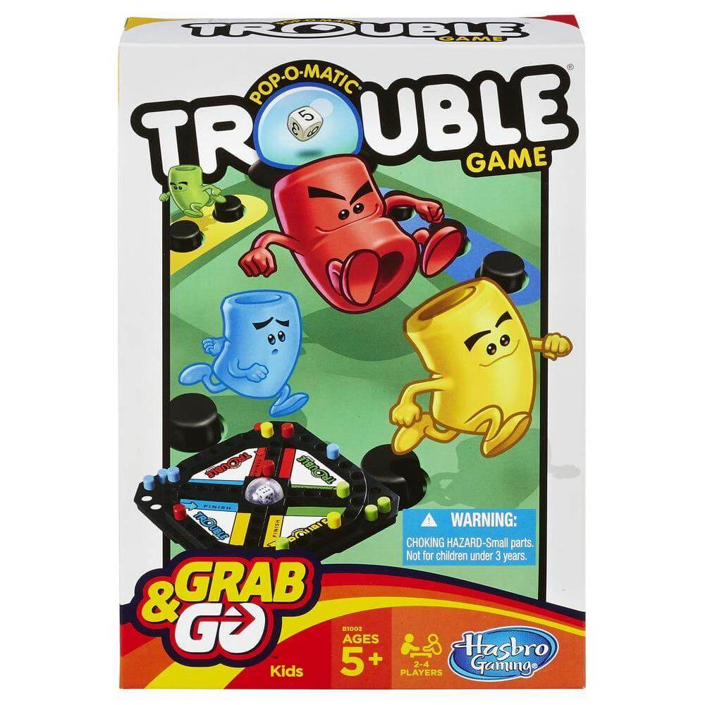 Hasbro Grab & Go Pop-O-Matic Trouble Game