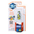 HEXBUG Nano toy packaging in white cardboard and clear plastic blister, tall rectangular form featuring green camo graphic robot bug, retail branding, QR code, and warning label on a clean studio background.