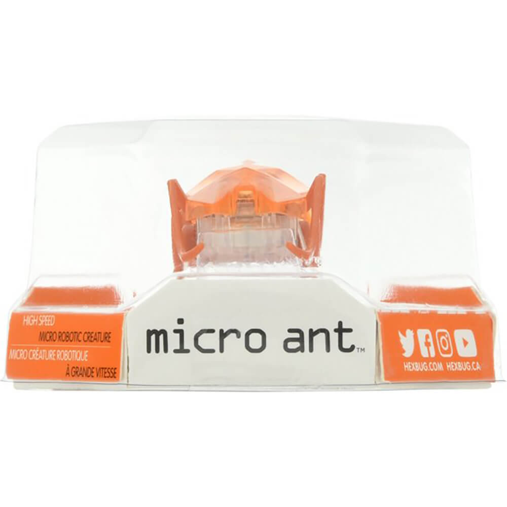 Close up shot of HEXBUG Micro Ant Robotic Creature (Orange)