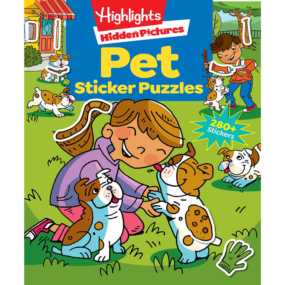 Highlights Hidden Pictures Pet Sticker Puzzles (Paperback) front cover