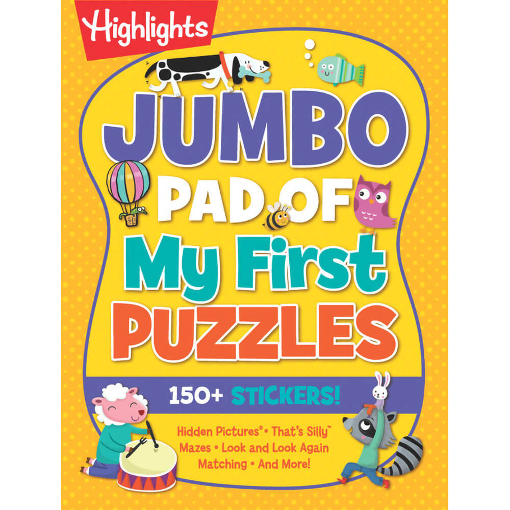 Highlights Jumbo Pad of My First Puzzles (Paperback) - front book cover