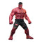 Red Hulk sixth scale figure by Hot Toys features textured red skin, a massive muscular form, black torn shorts, clenched fists, and black hair against a clean white background.