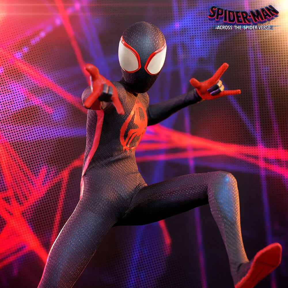 Hero shot of the Miles Morales figure from Hot Toys.