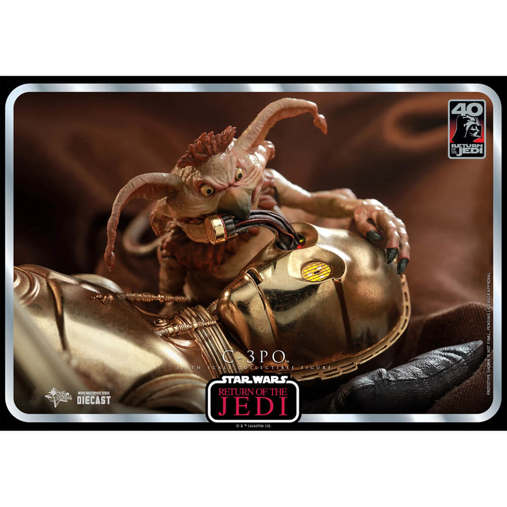 Hot Toys Star Wars C-3PO Sixth Scale Figure with Salacious Crumb