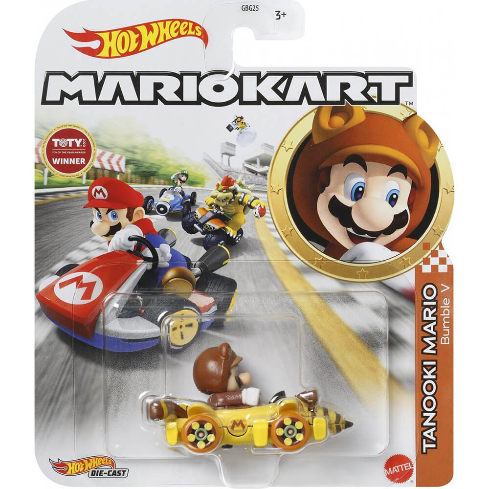 Hot Wheel Mario Kart Tanooki Mario Bumble V Kart