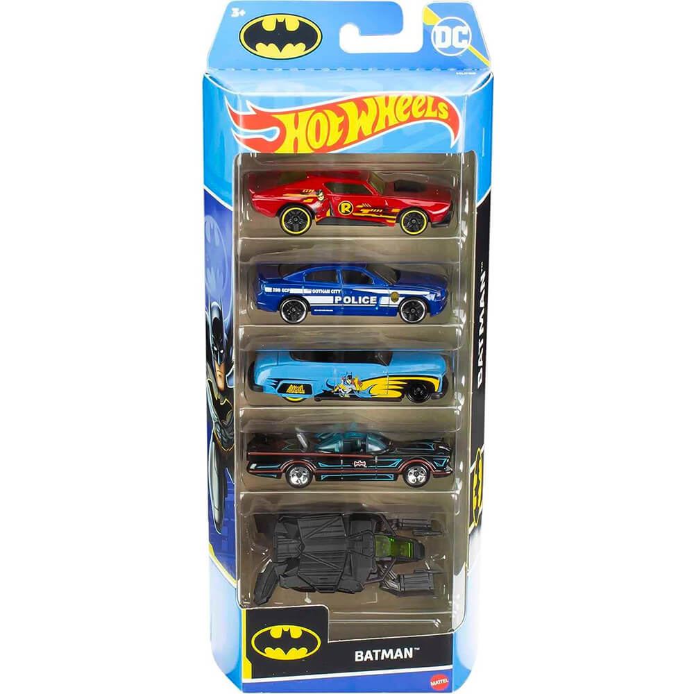 Hot Wheels Batman Themed Vehicle 5-Pack