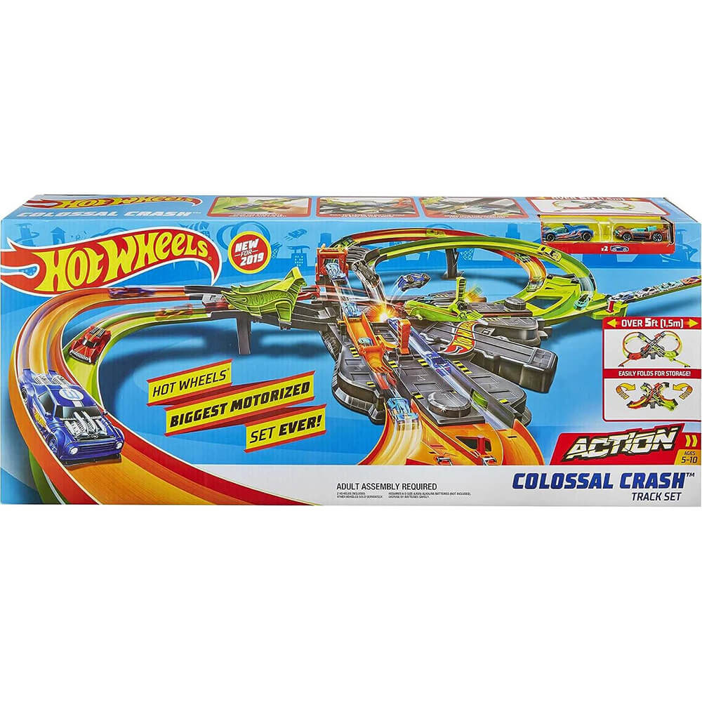 Hot Wheels Colossal Crash Track Set front of the package