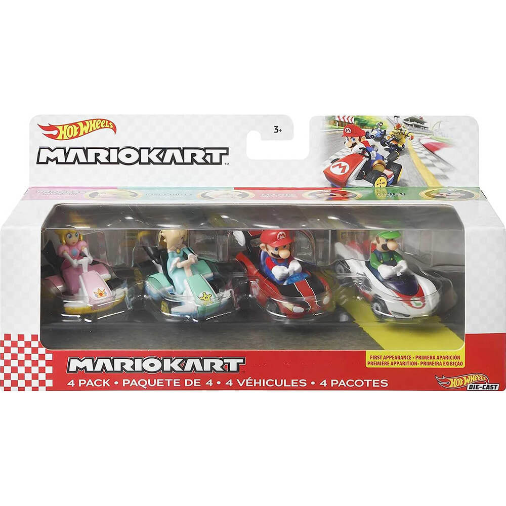 Hot Wheels Mario Kart 4-Pack packaging