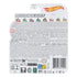 Hot Wheels Mario Kart toy packaging back showing multilingual warnings, Hot Wheels logo, Mario Kart branding, and small character vehicle illustrations at the top.