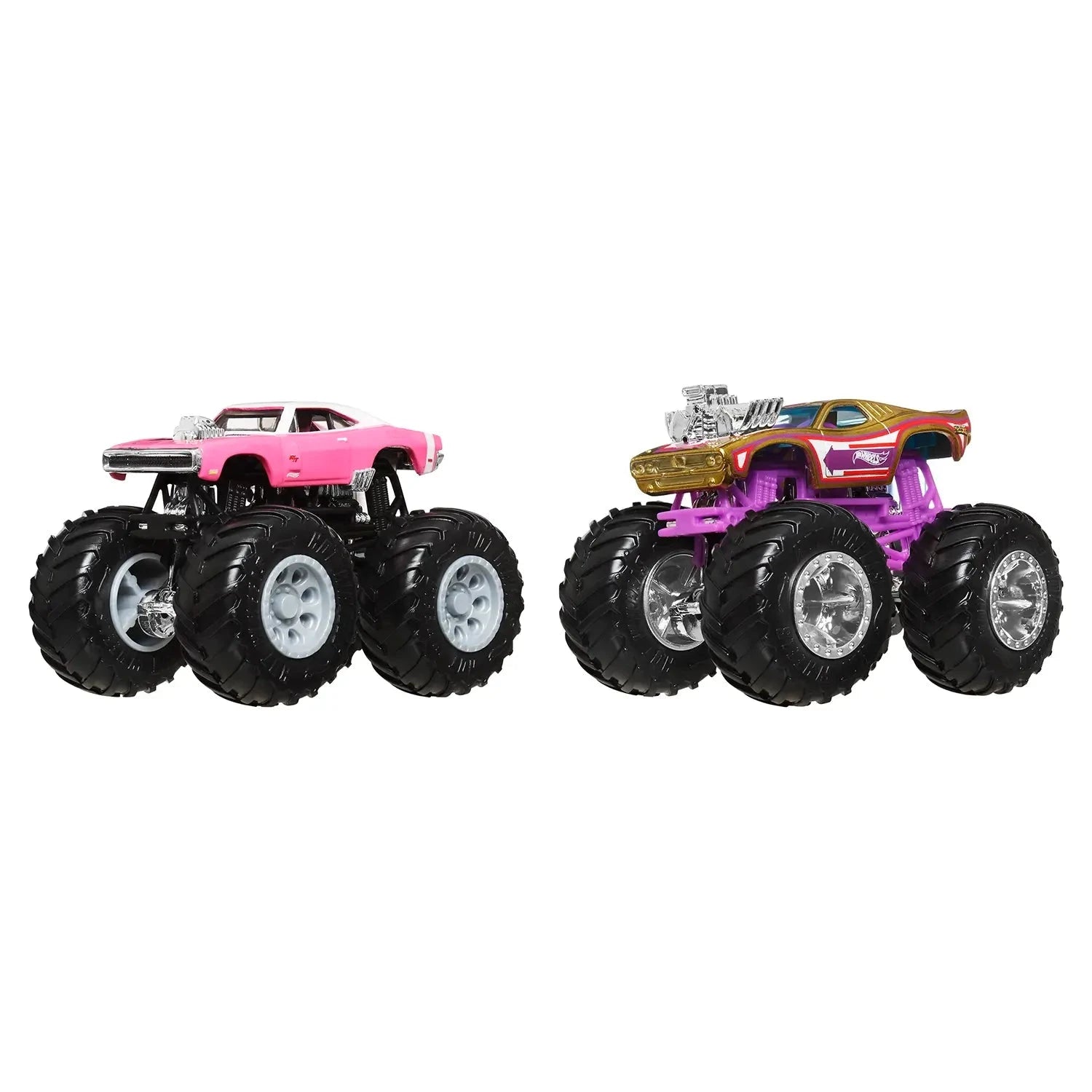 Hot Wheels Monster Trucks 1:64 Demolition Doubles Dodge Charger Vs Rodger Dodger 2-Pack